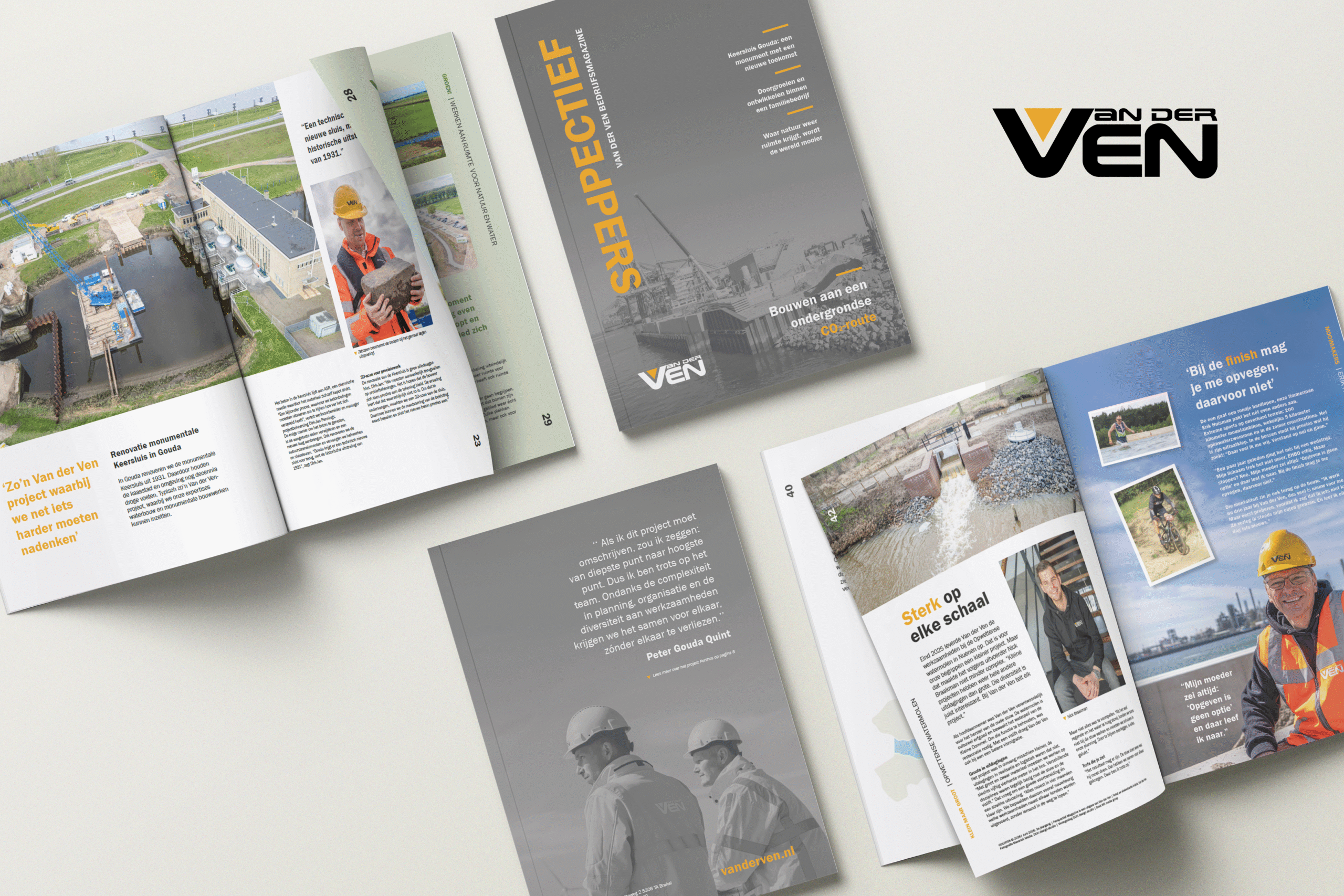 Design spread uit magazine Perspectief